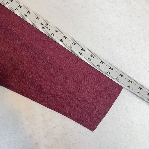 Jos. A. Bank Traveler Polo Shirt Men's XXL Traditional Fit Maroon Long Sleeve - Picture 9 of 11